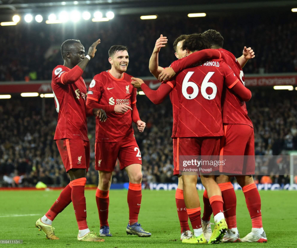 Liverpool 3-1 Newcastle United: Trent Alexander-Arnold nets stunner as Reds keep pace with title rivals 