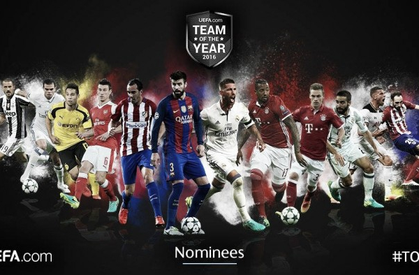 UEFA, ecco i candidati alla squadra dell'anno