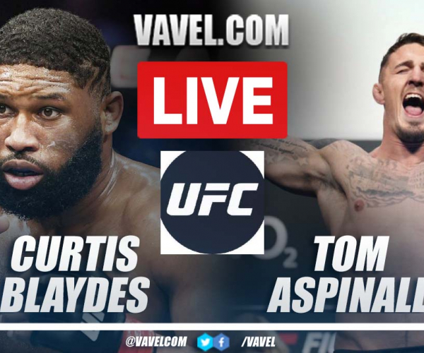 Summary and highlights of Curtis Blaydes vs Tom Aspinall at UFC Fight Night.