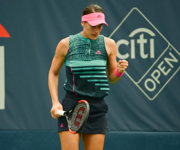 WTA Citi Open: Andrea Petkovic stuns Belinda Bencic after saving three match points