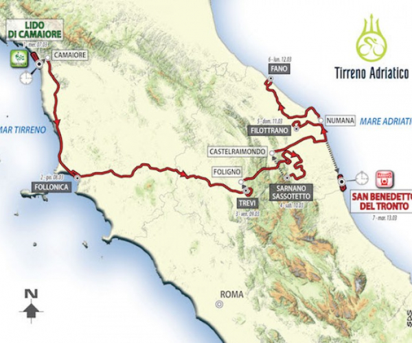 Tirreno-Adriatico, ecco l'edizione 2018