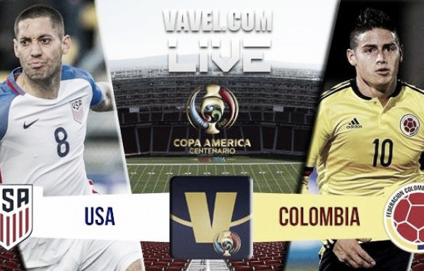 Score United States - Colombia in 2016 Copa America Centenario Opening Match (0-2)