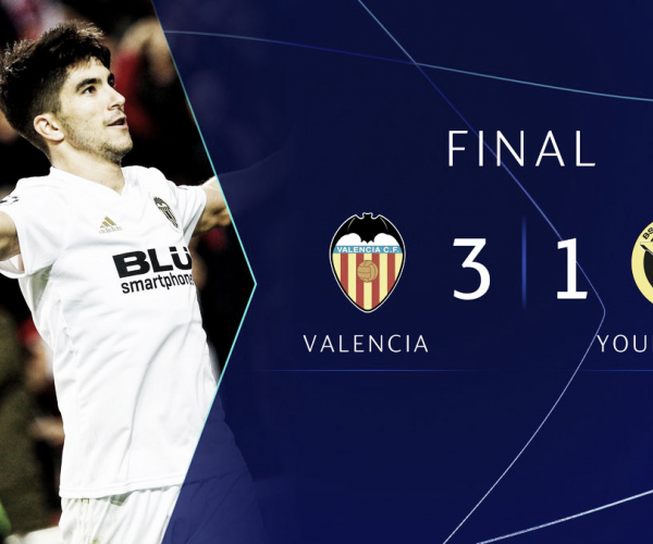 Santi Mina y Carlos Soler devuelven al Valencia a la senda de la victoria