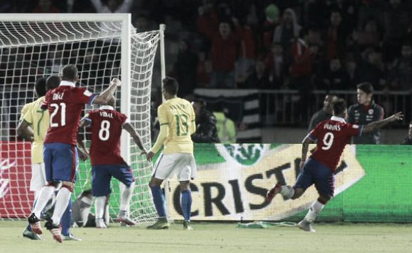 Qualificazioni Russia 2018 - E' sempre Vargas-Sanchez: il Brasile cade ancora in Cile