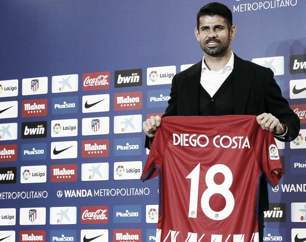 Apresentado, Diego Costa agradece esforço do Atlético para repatriá-lo: "Esperei muito tempo"