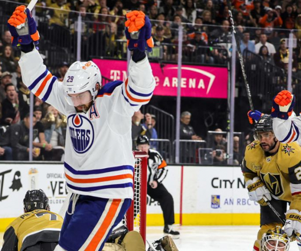 Goles y resumen del Golden Knights 5-1 Oilers en Playoffs NHL