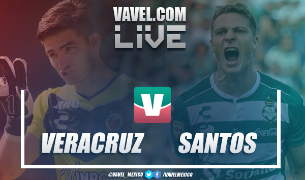 Resultado y goles del Veracruz vs Santos  (2-2)