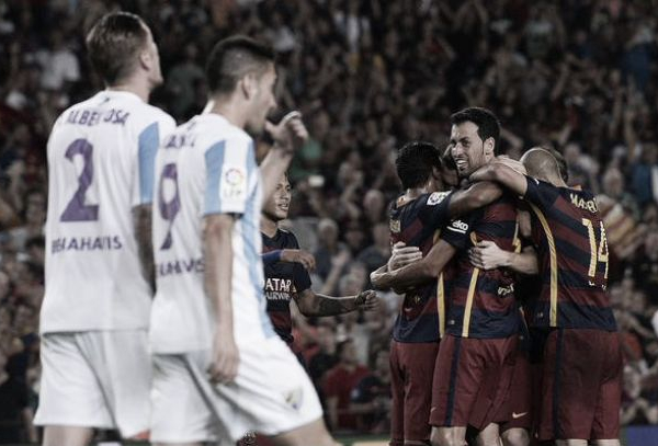 Barcelona 1-0 Malaga: First home league victory for the treble winners