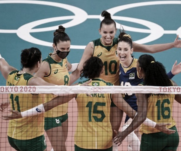 Sets e melhores momentos de Brasil 3 x 1 Rússia no vôlei feminino pelas Olimpíadas de Tóquio