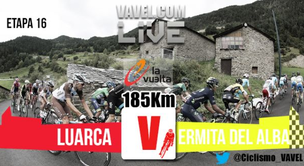 Resultado de la decimosexta etapa de la Vuelta a España 2015, Luarca - Ermita del Alba