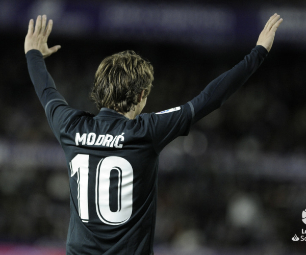 Luka Modric fue el mejor jugador del Real Madrid ante el
Valladolid