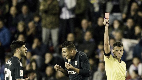 Cuatro expulsados en los últimos cinco partidos del Madrid