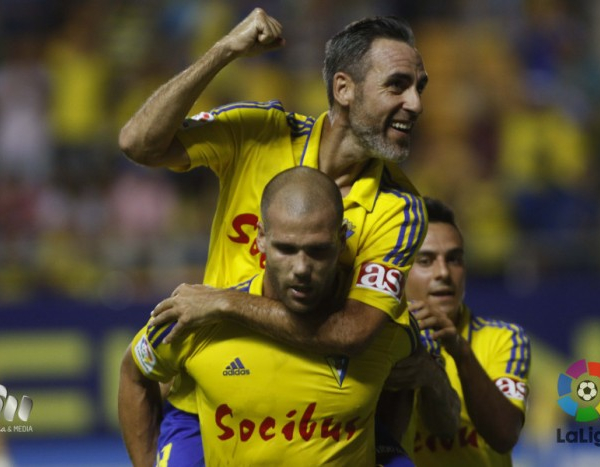 Abel Gómez y Aridane atendieron a los medios tras el empate