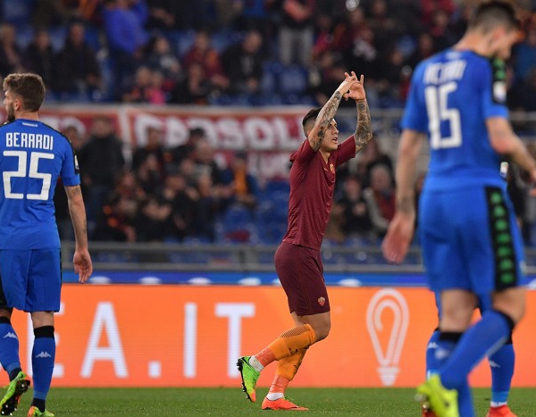 Roma-Sassuolo, tre gol per riprendere quota. Le voci di fine gara