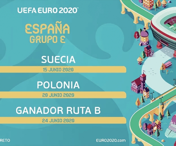 Suecia y Polonia, dos primeros rivales de España en la Euro 2020