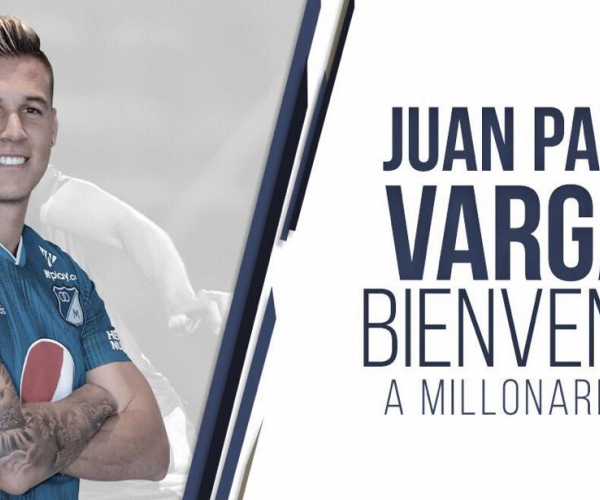 Juan Pablo Vargas, nuevo  central de Millonarios