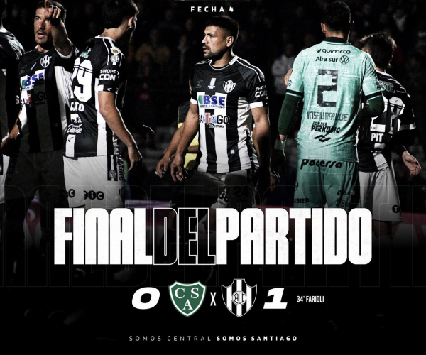 Central Córdoba venció 1-0 a Sarmiento de Junín