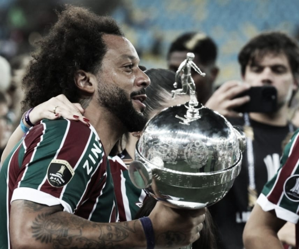 Cria de Xerém, Marcelo se emociona com título do Fluminense da Libertadores: "Dia mais feliz da minha vida"
