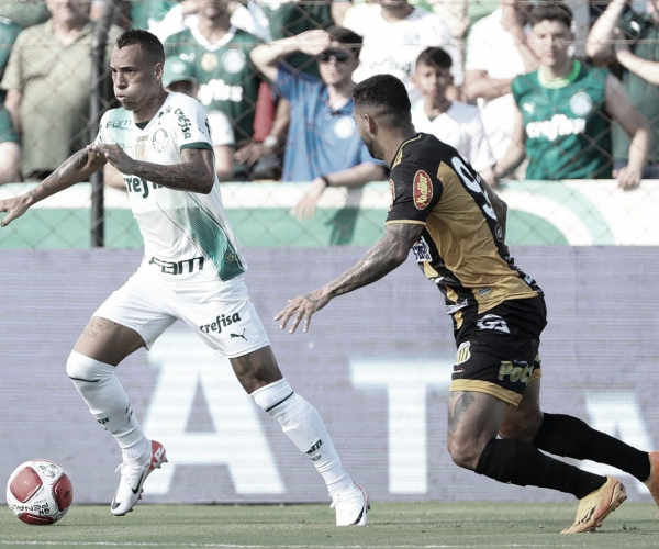 Veiga marca, mas Palmeiras deixa escapar vitória contra Novorizontino