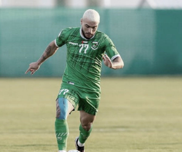 Cria do Avaí, Saymon comemora gol marcado e projeta reta final de temporada na briga pelo acesso nos Emirados Árabes: “Manter os pés no chão”