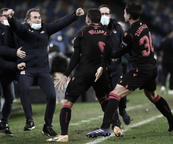 Willian José decide no fim, Real Sociedad empata com Napoli e segue na Europa League