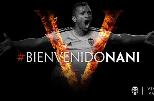 Valencia oficializa contratação do meia-atacante Nani, ex-Fenerbahçe