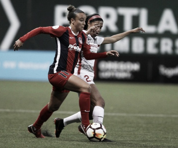 A hard fought battle ends in a draw for the Portland Thorns and the Washington Spirit