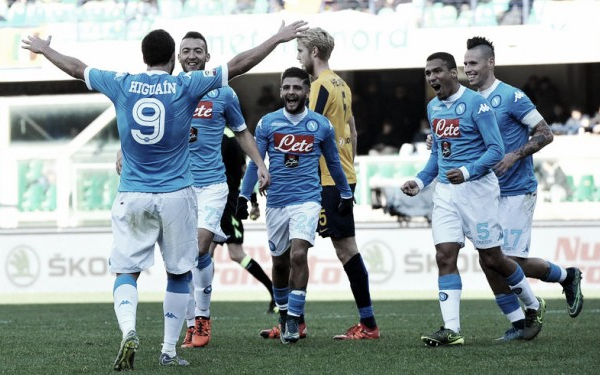 Risultato finale Napoli - Hellas Verona, Coppa Italia 2015/2016 (3-0): tutto facile per gli azzurri