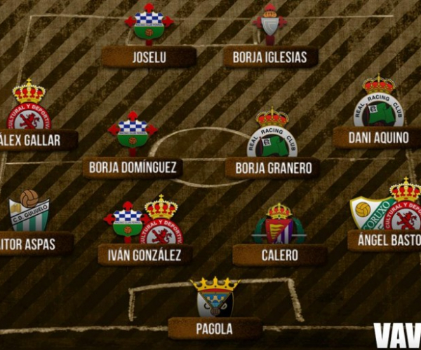 El XI ideal de 2016 en el Grupo I de Segunda División B