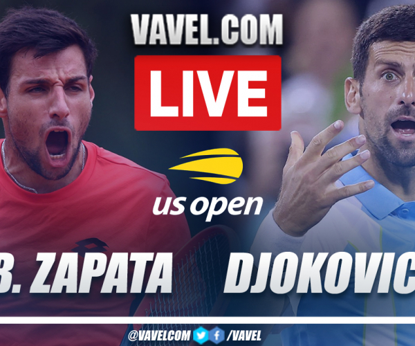 Highlights and points: Bernabe Zapata 0-3 Novak Djokovic in US Open 2023