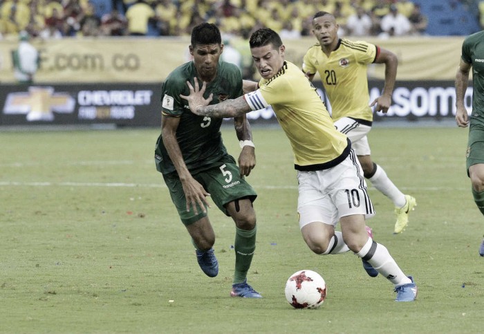 Qualificazioni Russia 2018: la Colombia passa di rigore, James batte Bolivia 1-0