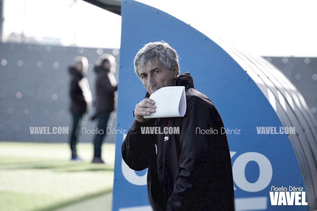 Quique Setién: "Debutar me hace muchísima ilusión" Quique Setién: "Debutar me hace muchísima ilusión"