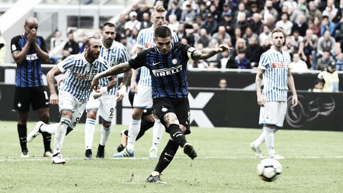 Icardi e Perisic trascinano l'Inter contro la Spal. Tre su tre per Spalletti (2-0)