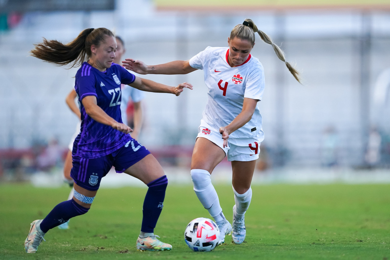 Canada Women's national team pushed but handles Argentina