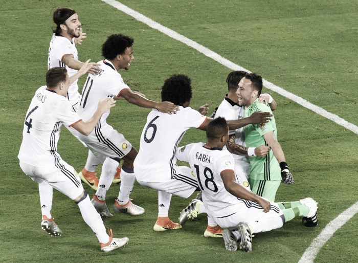 Copa América: Colômbia serviu 4 perús no desempate por grandes penalidades rumo às meias