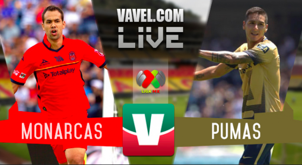 Resultado Monarcas Morelia 2-2 Pumas en Liga MX 2015 Resultado Monarcas Morelia 2-2 Pumas en Liga MX 2015