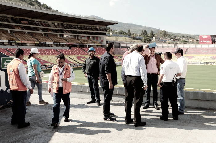 Estadio Morelos, sin daños tras el sismo