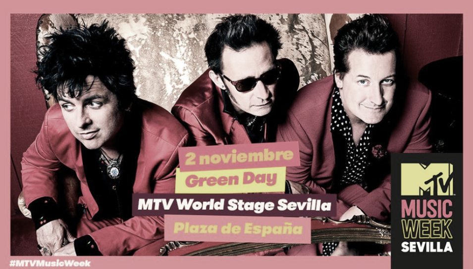 Green Day actuará en Plaza de España de Sevilla