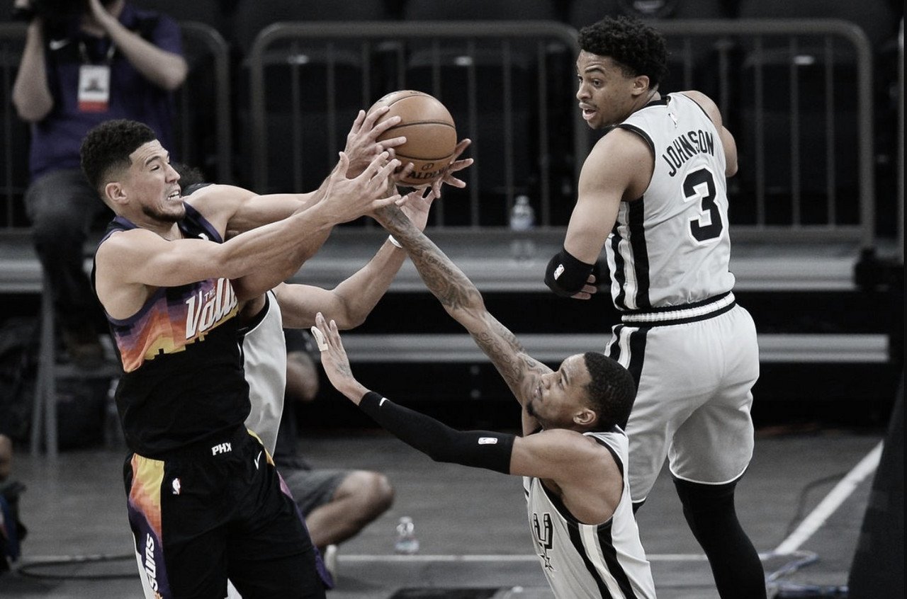Melhores momentos Suns 108x104 Spurs pela NBA