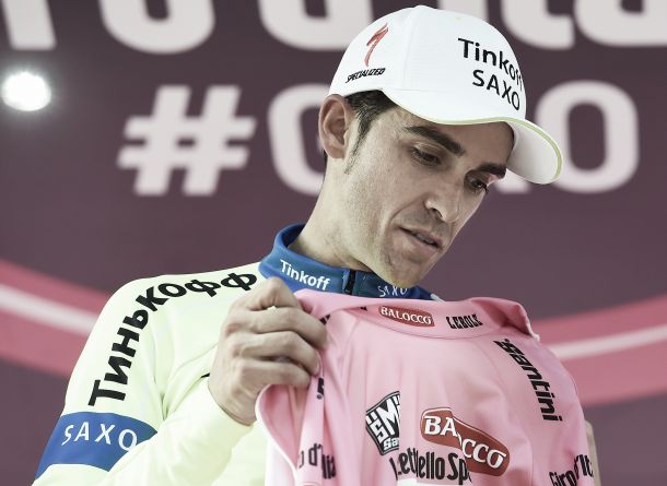 Contador continúa a pesar de la lesión