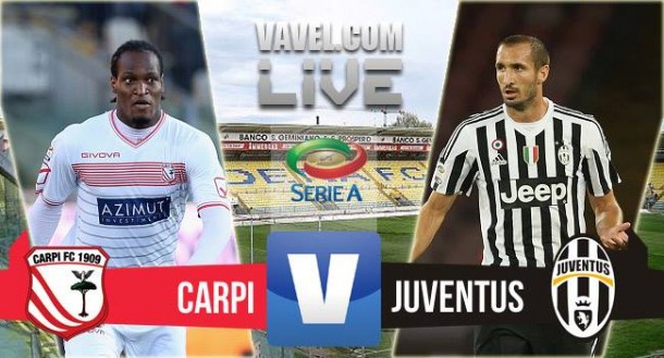 Risultato Carpi - Juventus, Serie A 2015/2016 (2-3): Borriello, Mandzukic (2), Pogba, aut. Bonucci