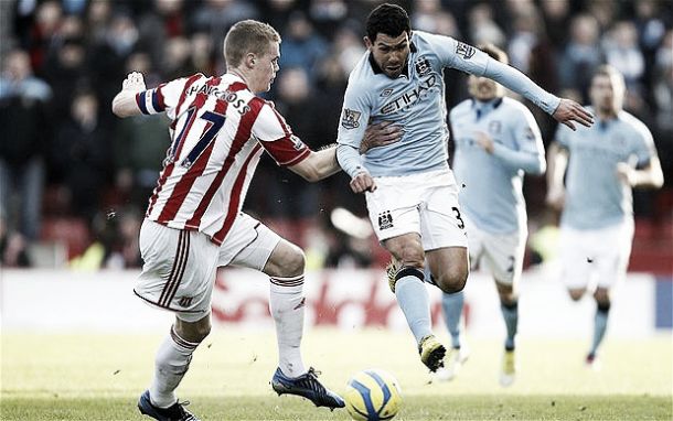 Manchester City look to recover against Stoke City