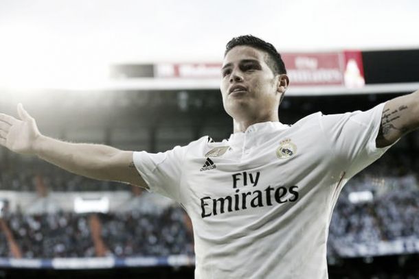 James Rodríguez anota otro golazo y mantiene al Real Madrid en la lucha