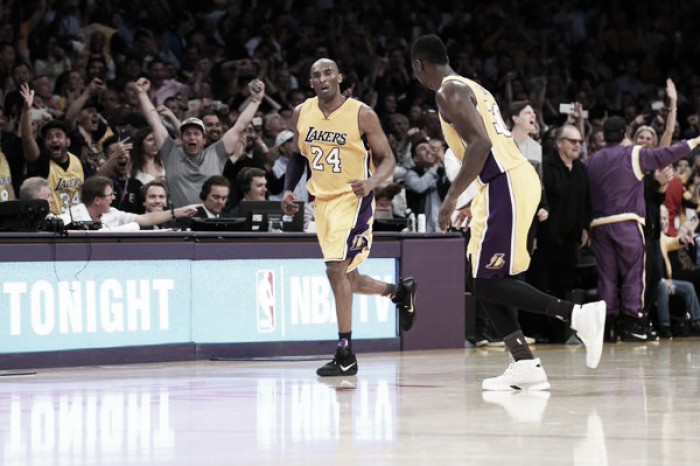 Kobe Bryant anota 60 pontos em seu jogo de despedida e Lakers vencem Jazz