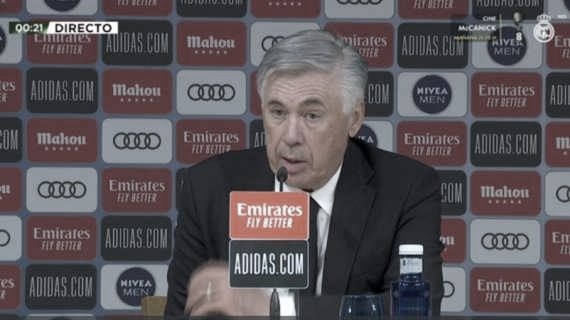 Carlo Ancelotti: "No hago drama, es una derrota que no nos hunde, tenemos que seguir"