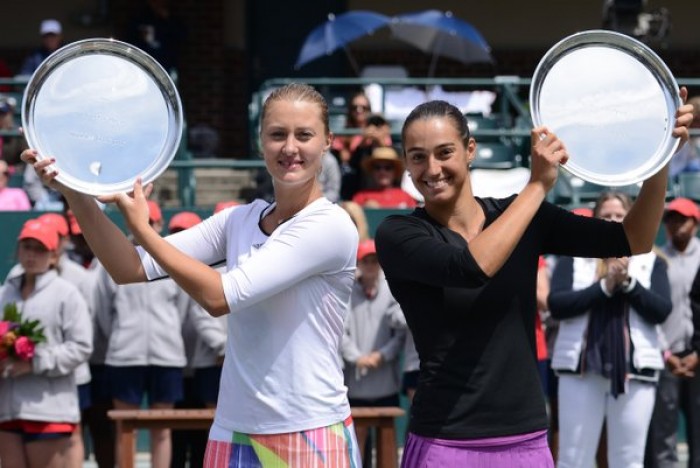 Caroline Garcia and Kristina Mladenovic pick up Charleston title, ending France’s wait for a doubles title in 12 years