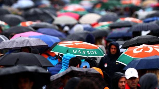 Matches Cancelled as Rain Causes Chaos at Roland Garros