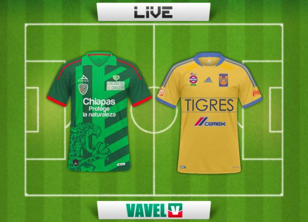 Resultado Jaguares de Chiapas - Tigres en Liga MX 2015 (1-0)