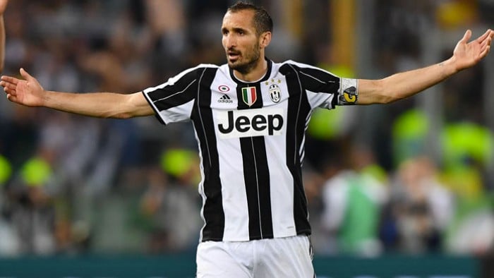 Juventus: l'infortunio di Chiellini valutato nelle prossime ore