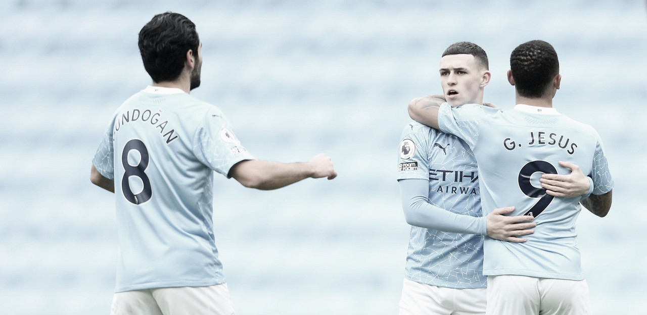 Manchester City economiza no placar, mas vence Sheffield e permanece na liderança da Premier League Manchester City economiza no placar, mas vence Sheffield e permanece na liderança da Premier League